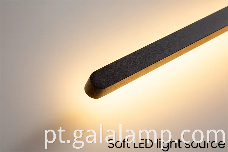 Lâmpada de parede de tira minimalista, lâmpada de parede de fundo, lâmpada de corredor nórdico